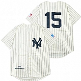 Yankees 15 Thurman Munson Cream 1969 Throwback Jersey,baseball caps,new era cap wholesale,wholesale hats